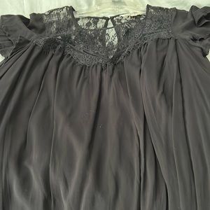 Black dress with lace detail size medium